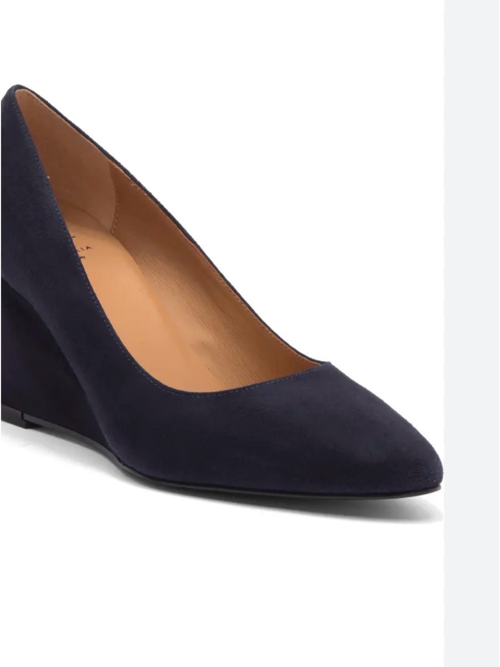 Aquatalia Posie Wedge Suede Pump 9